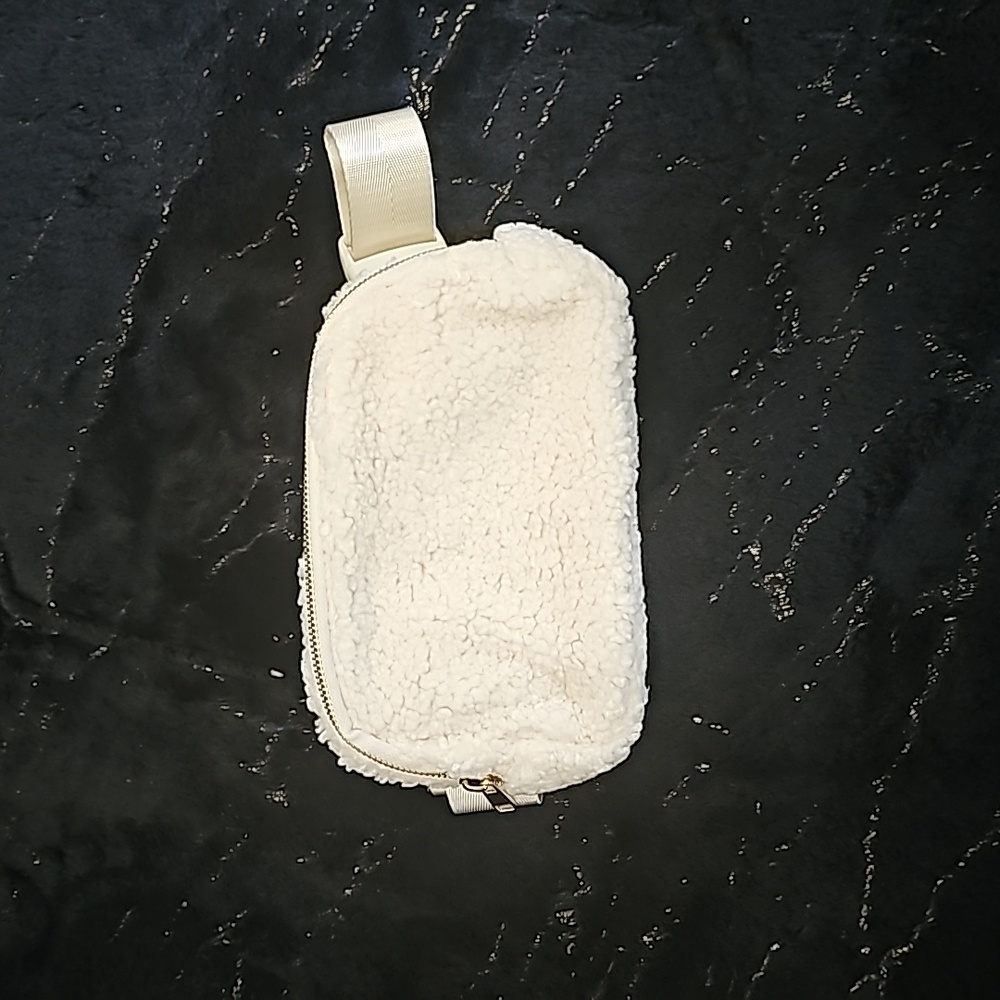 Fleece  belt bag for women